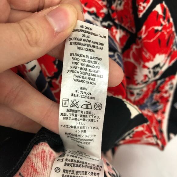 French Connection Floral Printed Sheath Dress 4 - Picture 6 of 11